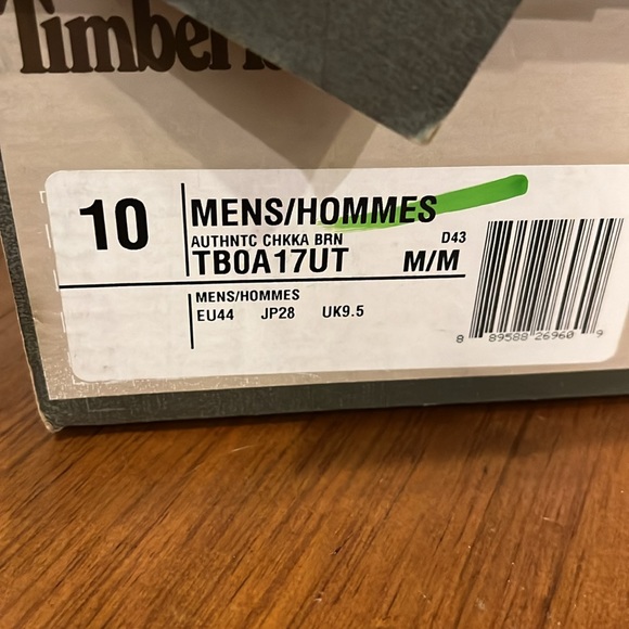 Timberland Authentic Chukka Boots new brown Men’s Size 10 - Picture 14 of 14